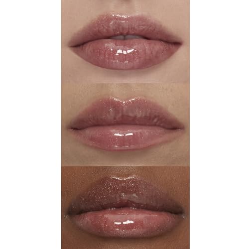 Image of e.l.f. Lip Plumping Gloss, High-Shine Sheer Color, Hydrates & Creates Fuller Lips With Vitamin E, Vegan & Cruelty-Free, Chocolate Glaze, 0.09 Fl Oz
