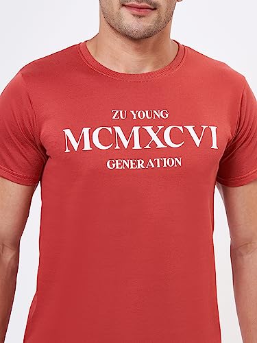Image of ZU Mens 100% Cotton Regular Round Neck Co-ord Set for Men Half Sleeve T-Shirt and Shorts