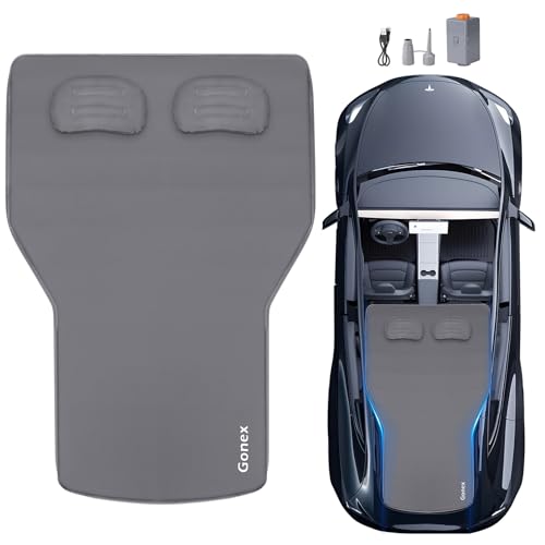 Gonex Foam Mattress for Tesla Model Y 2020-2026 Juniper Inflatable 4 Air & Foam Bed with Cordless Pump 78x54 Full Size Foldable & Fits in Frunk Perfect for Roadtrips Camping & Naps