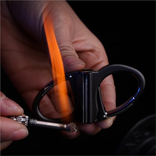 Encendedor con Llavero Impermeable para Exterior Negro miniatura 3