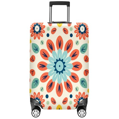 Mandala Pattern Luggage Cover Suitcase Protector Travel Luggage Cover Carry on Luggage Cover Washable Baggage Covers for Suitcase Fit 30-32 Inch Luggage