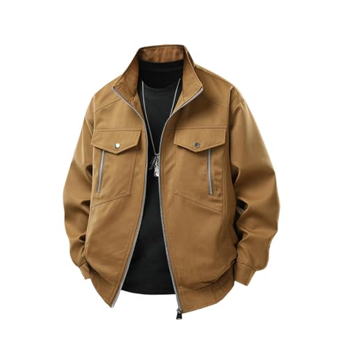 Veste coupe-vent tendance pour homme avec col revers style décontracté