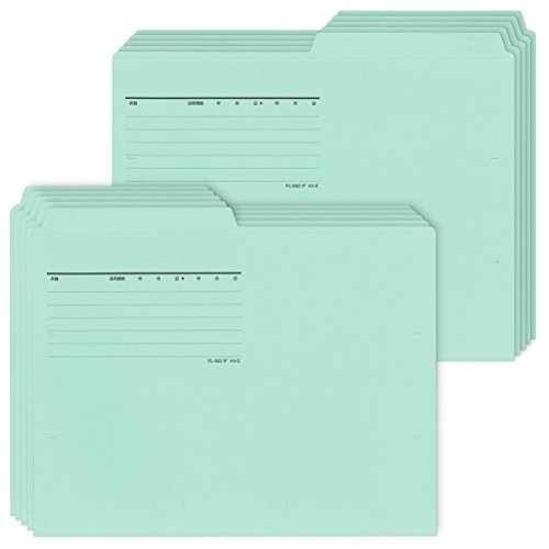 Chemises à soufflet horizontal Plus FL-062IF A4 bleu lot de 10 pour dossiers