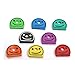 Uniclife 24 PCS Smile Face Key Cap Covers in 8 Assorted Colors for House Key Label Tags