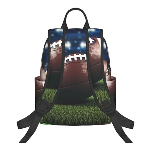 Casual Backpack for Women Men American Football Lightweight Daypack Large Capacity Nurse Bag3
