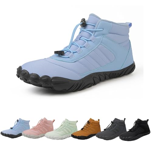 Hrtesus Hike Winter Barefoot Shoes Women Men, Winter Footwear Boots Wide Toe Non-Slip Highly Elastic Sneakers