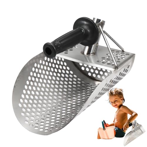 Escavatore In Acciaio – Pala Di Rilevamento Metallico, Strumento Di Scavo Di Tesori Di Setacciatura Veloce E Robusto, Attrezzature Di Rilevamento Esterno Durevole, Sabbia Da Spiaggia | Scavo Per