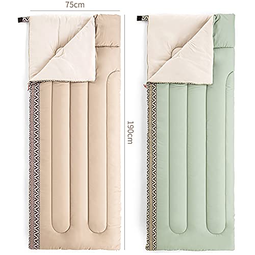 Jianghuayunchuanri Bequemer Schlafsack Umschlag Schlafsack Erwachsene Outdoorzelt Camping Einzelne tragbare Schlafsack Indoor- und Outdoor-Aktivitäten (Farbe : Grau, Size : 190x75cm) - Image 5