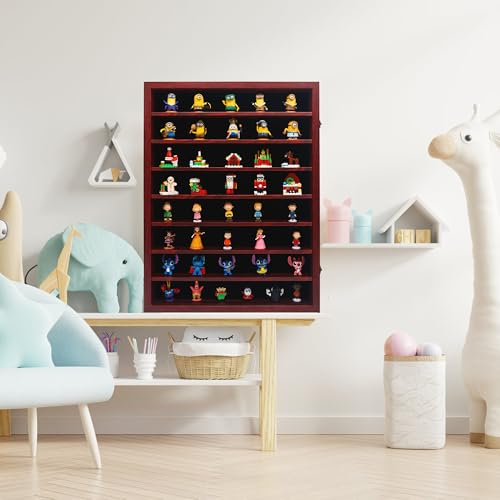 Image of 18*24 Large Shadow Box Frame with Removable Shelves,Shadow Boxes Display Cases for Small collectables,Deep Memory Box Display Case Trinket Shelf for Collection,Coins,Miniatures Figures,Red