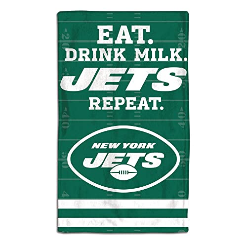 WinCraft 9960627226 10 x 17 in. New York Jets Baby Burp Cloth