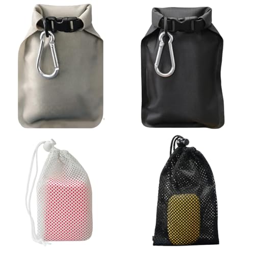 4 sacs savon étanches, pour voyages/camping, 100% anti-fuite, boite savon voyage, porte savon voyage