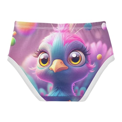 Durable Girls Underwear Toddlers 2t Cotton Little Girl Panties Cute Peacock Bird Briefs Undies Kids2