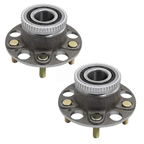 Image of TRQ 2 Piece Rear Wheel Bearing & Hub Assembly Set with ABS Sensor Compatible with 2002-2004 Acura RL