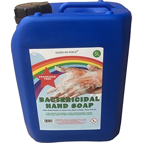 5 Litre Bactericidal Hand Soap - Fragrance Free Sanitising Hand Wash For Catering and Food Industry Cover