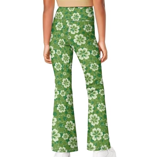 Girls Flare Leggings Maxi Lovely 5-14t Elastic Waisted Girls Yoga Flare Leggings Exercise2