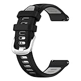 [SHEAWA] for EAGLE VISION watch ACE EV-933 バンド ベルト 交換バンド シリコン 替えバンド 交換ベルト 互換品 通気性に優れ アクセサリー (ブラック+グレー)