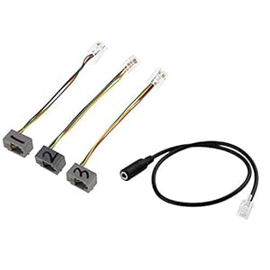 Baalaa RJ9 4P4C Mannelijke Plug naar 3.5mm Vrouwelijke Jack Headset Audio Telefoon Converter Extension Kabel Draad Koord…