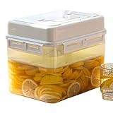 Barattolo per sottaceti, 5 l, a tenuta stagna, con manico, a pressione, trasparente, contenitore ermetico per fermentazione – per casa, cucina, cavolfiore, prugne, conservazione degli alimenti