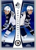 2025-26 SP Authentic Collaborations Blue Hockey Card #CLB-25 Mark Scheifele/Kyle Connor Winnipeg Jets