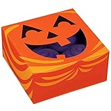 set di 3 scatole porta muffin e cupcake zucca di halloween wilton