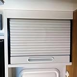 Large application : les portes d'armoire enroulables permettent d'économiser de l'espace avec un design simple à monter en surface, ce qui les rend idéales pour une utilisation dans les armoires de cuisine, les armoires d'électroménager, les armoires de rangement, les comptoirs de service, les fenêtres et les lavabos de salle de bain
