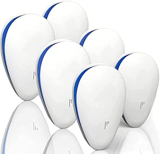 FLAMOW Ultrasonic Pest Repellent(6 Pack), 2022 Newest Electronic Repeller Indoor Plug in for Mosquito, Spider, Mice, Ant, Insects, Roaches, Rodent,Non-Toxic, 100% Safe Humans & Pets Safe