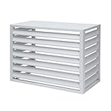 Cubiertas de aire acondicionado para unidades exteriores, para todo tipo de clima, antirrobo, resistente, de aluminio, valla de privacidad, cubierta protectora de condensador al aire libre, valla de