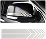 2Pcs Car Rear View Mirror Stickers Decor,Personality DIY Car Body Sticker Side Decal Stripe Vinyl Sticker,Car Accessories Car Decals for Car/SUV/Truck (Silver)