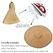 Oversized Beach Straw Hat for Women, Fashion Large Wide Brim Visor Hats Handmade Roll Up Floppy Sun Hat for Summer Beach Cap Khaki