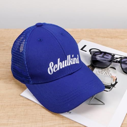 teokyat Gorra niños niños/niñas - escolares 2025,regalo niño 6/7/8 años, gorra de béisbol azul ajustable para hijo hija menor y hermano hermana, azul, Einheitsgröße-2 Jahre