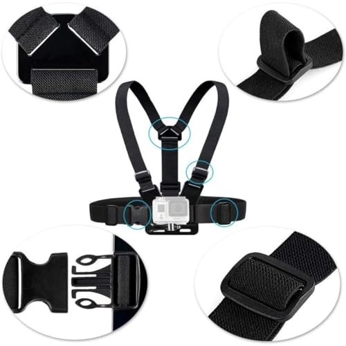 Colete Suporte De Celular Para Peito Gopro Sjcam Câmera Ajustável Universal Expansível até 8,5cm – C