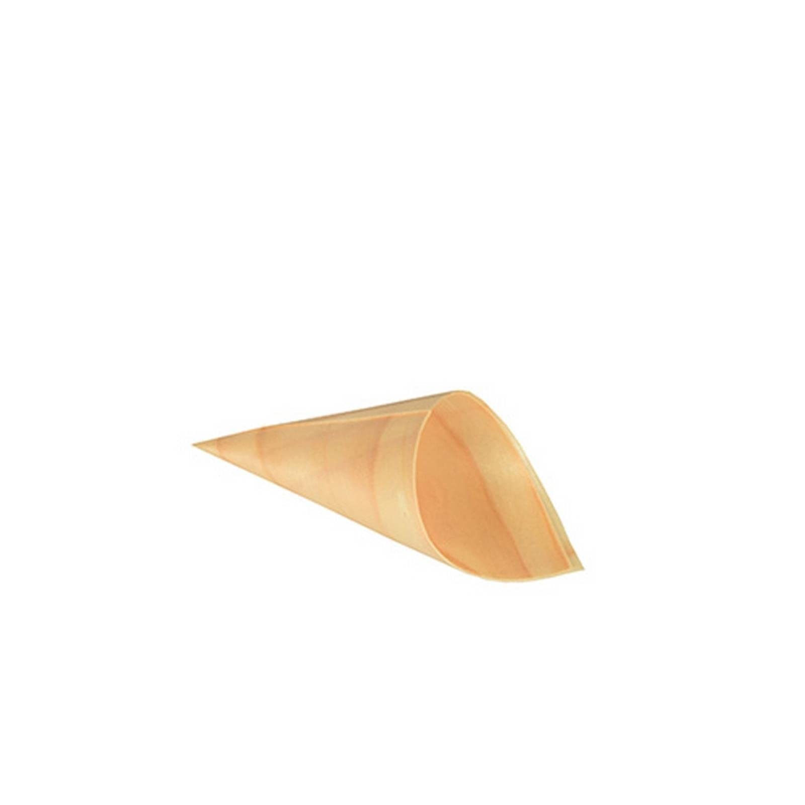 Papstar Fingerfood-Spitztüten Holz 8,5 cm Ø 4,5 cm