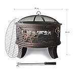 ✔ [FEUERSCHALE FÜR DEN AUßENBEREICH] - Der Grill hat einen Durchmesser von 66 cm und eine Höhe von 63,5 cm. Es eignet sich, im Sommer wie im Winter, perfekt für den Außenbereich: Garten, Terrasse, Balkon. Es ist ein Muss bei Zusammenkünften im Freien, wenn Sie mit Familie und Freunden vor dem heißen Kohlenbecken sitzen, dem Knistern von Holz lauschen, Wein probieren und an Wochenenden und Abenden sogar Marshmallows mit Ihrem Kind braten , um einen warmen und unvergesslichen Moment zu verbringen.