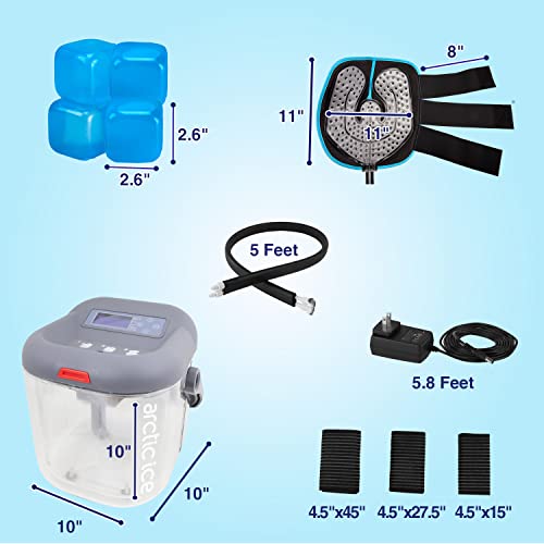 Circulating Cold Water Therapy Kit Gen 2 By Arctic Ice Clear – Ice Machine With Universal Pad 3-Strap Wrap And 4 Cold Cubes (Arctic Ice Clear Kit) #TOP6