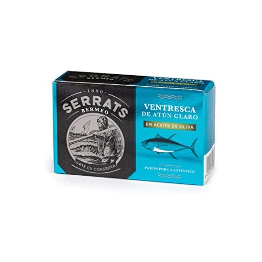 Conservas Serrats - Ventresca de Atún Claro en Aceite de Oliva - Lata de 115g