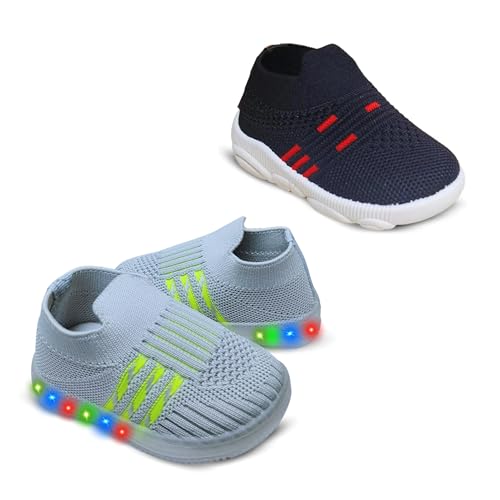 Image of Kids Trending Slip-On Shoes Combo, Pack of 2 (Light Shoe + Musical Shoe)