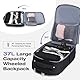 Lekespring Laptop Tasche mit Rollen – wasserdichte Rollbrieftasche, Weichwandige Handgepäcktasche mit Rollen für Arbeit, Reisen und Business, M, Schwarz