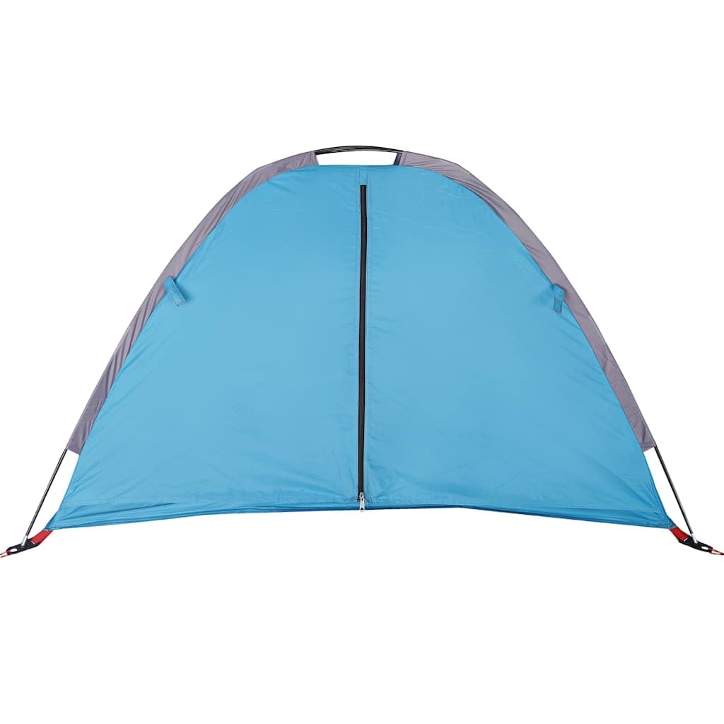 Tente de Rangement 9 Compartiments Bleu Imperméable, Organisateur Camping Polyester PU, Armoire Vêtements Chaussures, Pliable Léger Sac Transport, Fibre de Verre