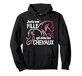Tee Shirt Cheval femme fille cadeau chevaux cavaliers Sweat à Capuche