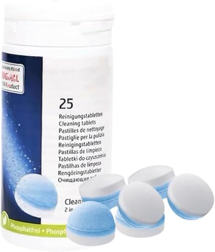 Cleaning Tablets Descaling Tablets for All Fully Automatic Coffee Machines (25 Count)