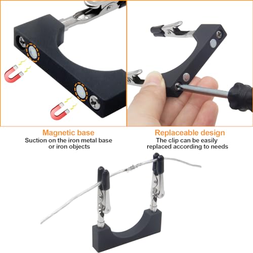 Image of Magnetic Helping Hands Soldering Soldering Holder Helping Hands Welding Tool Stereo for Field Welding Machinery