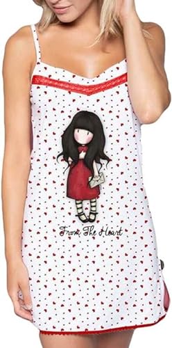PRESTIGE & DELUXE Pijama corto de verano compatible con Santoro Gorjus para mujer talla M – Formato de pieza única – Línea from The Heart, multicolor, M