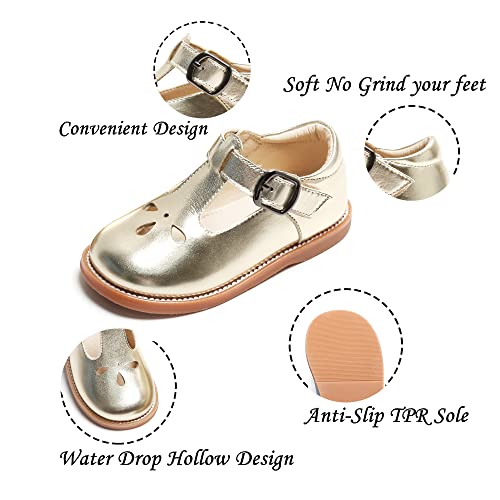 Image of Kiderence Toddler Girl Mary Jane School Uniform Dress Shoes Oxford Flats