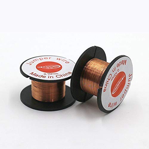SCHOFIC [0.1MM] PCB Link Jumper Wire Copper Soldering Wire Maintenance Jump Line for Mobile Phone Computer PCB Welding Repair Tools (1)-picture-22