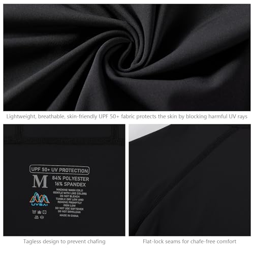 Image of Men's UPF 50+ Hoodie Shirt Long Sleeve Permanent UV Sun Protection Vented Tee Performance for Outdoor Hiking Fishing