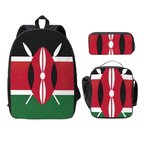 Sac à dos école léger avec compartiment repas et trousse Kenya
