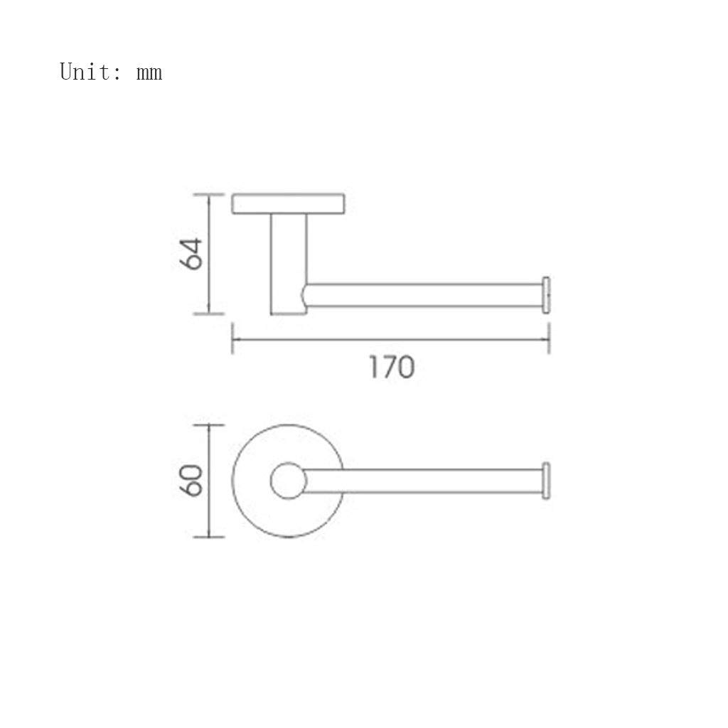 A Parete Supporto di Carta igienica, in Acciaio Inox a Parete Utility Porta Asciugamani Supporto di Carta igienica Accessori for Il Bagno