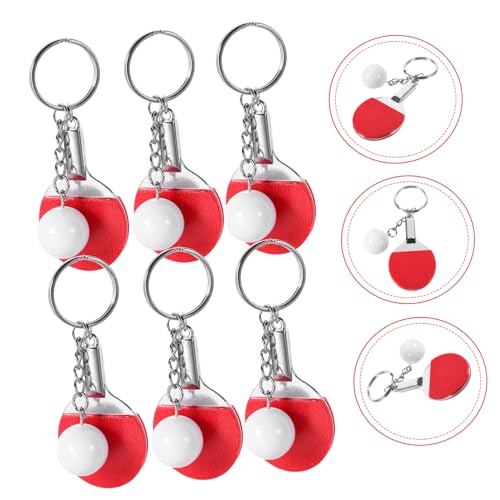 Pendentifs de clé forme de petite balle de ping-pong lot de 18 - 6