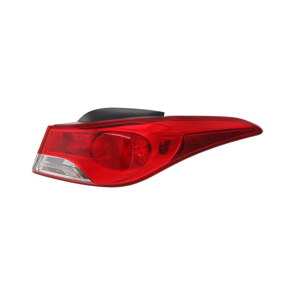 KarParts360 For Hyundai Elantra 2011 2012 2013 Tail Light Passenger Side, Outer | With Bulbs | Replacement For HY2805119 | 92402-3Y000