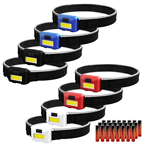 Faros LED COB impermeables con 3 modos de luz y autonomía completa para senderismo nocturno